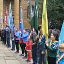 A procession of current service personnel, cadets, veterans, scouts, local organisations, and civic dignitaries marched through the town to St Mary’s Church.