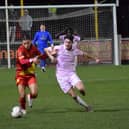 Action from Banbury's defeat to Chorley. Photo: BUFC.