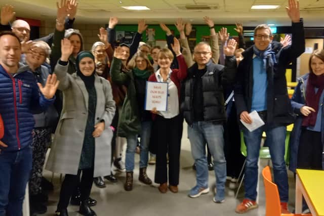 At a recent meeting at The Warriner School in Banbury between parents and councillors, the parents raised their hands in support of paying extra to enable the council to continue running the scheme,