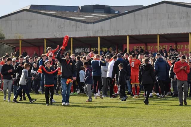 Banbury United supporters will be hoping for more scenes like their league title celebrations to come  Picture by Julie Hawkins