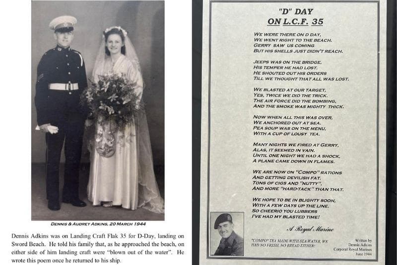 Poem by Royal Marine and well-known Banbury market trader re-released for D-Day anniversary - Vimarsana News