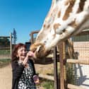 Banbury care home resident Christine Wyatt enjoyed a VIP visit to West Midlands Safari Park, where she had the opportunity to hand feed animals.