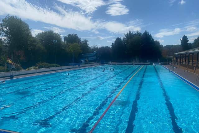 The outdoor pool at Woodgreen leisure centre (photo from the Woodgreen Leisure Centre Facebook page)