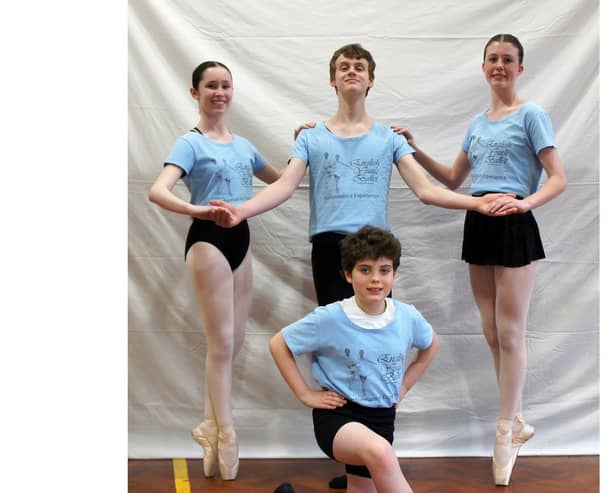 Banbury's star ballet dancers  dancers (from left to right) Alex Wyllie-Howkins, Georgia Waters, Anna Raygada and James Roberts.