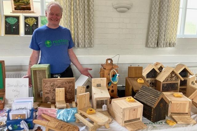 The Oxfordshire-based Restore charity had a stall selling bird houses and wood crafted gifts.