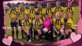 The Longford Park Vixens First Team, wearing their black armbands in honour of Esme