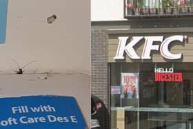 Bicester KFC has been ordered to pay a fine after cockroaches and dead flies were discovered in the restaurant.