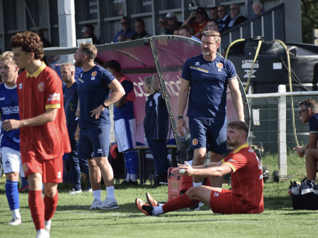 Kelvin Langmead is desperately trying to stamp out a hurtful habit at Banbury United. (Photo credit: Julie Hawkins)