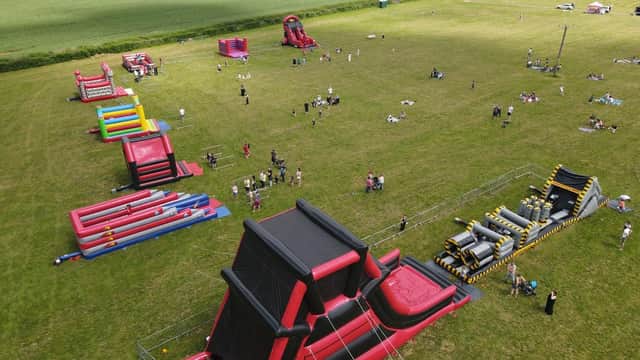 Mega Bounce Play Park will be setting up about 15 inflatables at Spiceball Park on August 13 and 14, including giant slides, obstacle course, bungee run, gladiator duel, human fly wall and an under fives' soft play area.