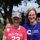 Organiser Helen Harman is pictured with Rachel Coyne of Banbury who raised over £100 donated by work colleagues and friends