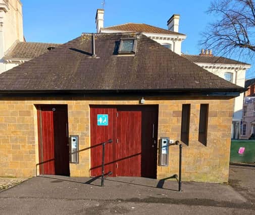 The Horsefair toilet building where the Changing Places facility has been damaged by vandals