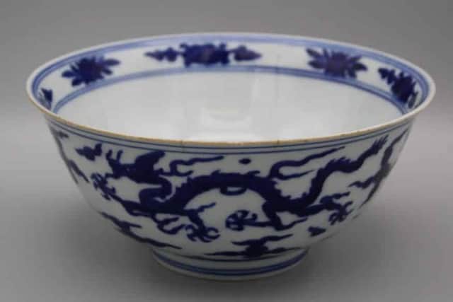 The Jiajing period bowl, described by Charles Hanson as 'exquisite piece of porcelain, made for an emperor'