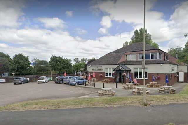 The Musketeer pub which provides temporary housing units for Cherwell District Council to place homeless people