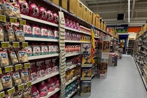 The children's toys aisle at the recently opened store.