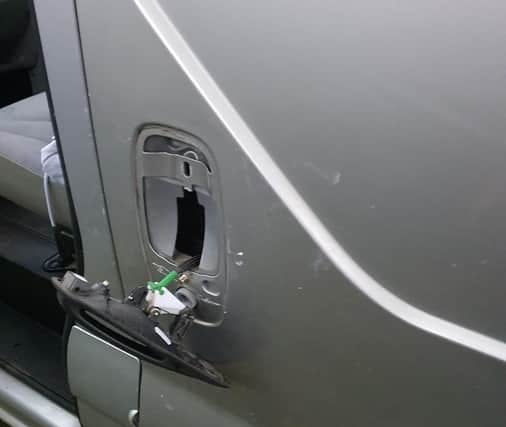 King's Sutton Neighbourhood Watch released this picture of a vehicle that had been subject to an attempted break-in