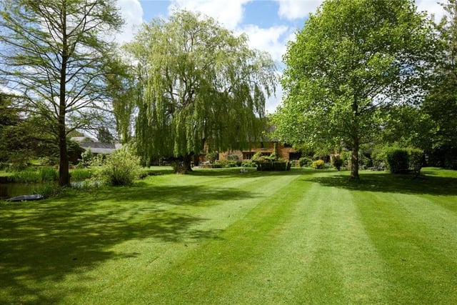 The garden to the rear of The Old Manor property in Cropredy.

Photo: Savills