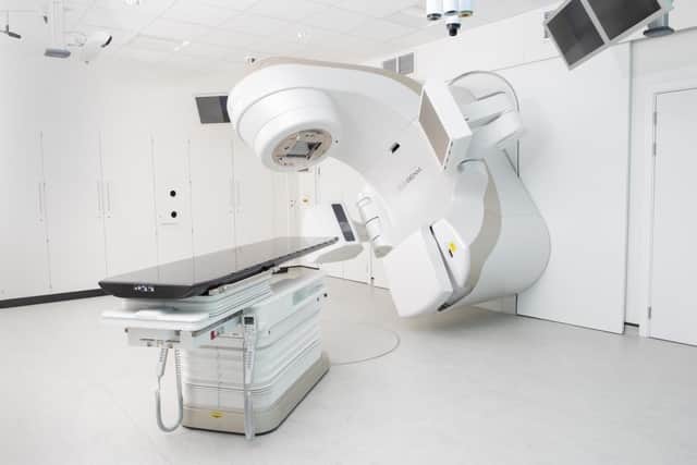 The new radiotherapy treatment machine, installed to provide state-of-the-art care for cancer patients at Oxford University Hospitals Trust