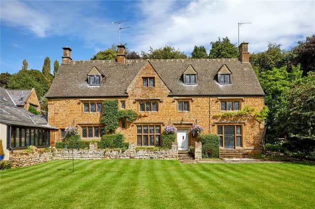 The Eastgate House is a five-bedroom county home on the edge of the sought-after village of Hornton.