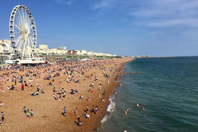 Brighton Beach is the top beach destination in England according to TikTok viewers. With plenty of attractions including the pier and British Airways i360, Brighton has plenty to offer to you this summer!