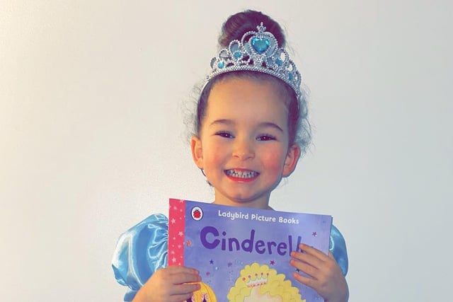 Sheri Jones sent in this picture of three-year-old Ella, dressed as Cinderella.