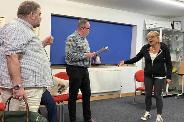 The Brackley Player amateur dramatic group is busy rehearsing for a new production of the fast-paced comedy 'According to Rumour'.