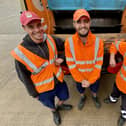 Quick thinking bin crew, left to right, Leighton Cousins, Sean Clayton and Ian O'Driscoll based at the Tove Depot in Towcester. (photo from West Northamptonshire District Council)