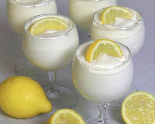 Sheila Mulligan's delicious Lemon Syllabub - in the desserts section of the book