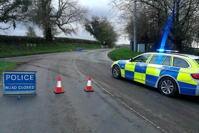 Chipping Norton Road closed near Banbury area village due to fallen tree (photo from TVP Cherwell Facebook page)
