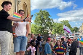 Partygoers celebrating last year's Chipping Norton Pride event.