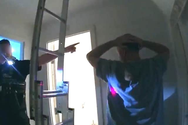 Banbury man arrested after hiding from police in loft.