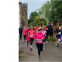 Nearly 100 people took part in the Cheney Chase fun run to help raise money for the Cancer Research UK charity (submitted photo)