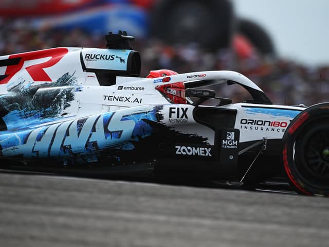 AUSTIN, TEXAS - OCTOBER 25: Esteban Ocon of France driving the (31) Haas F1 VF-26 Ferrari on track during the F1 Grand Prix of United States at Circuit of The Americas on October 25, 2026 in Austin, Texas. (Photo by Rudy Carezzevoli/Getty Images)