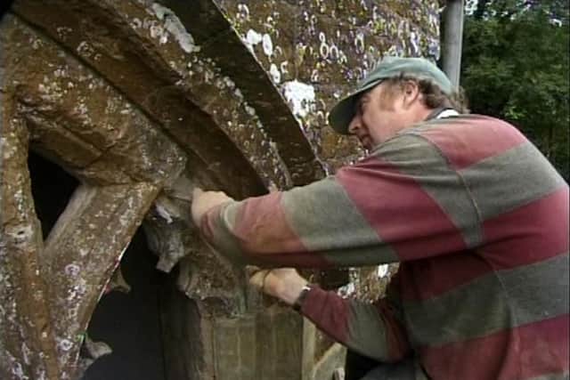 Hornton stonemason Trevor Dean whose skills are demonstrated on the documentary