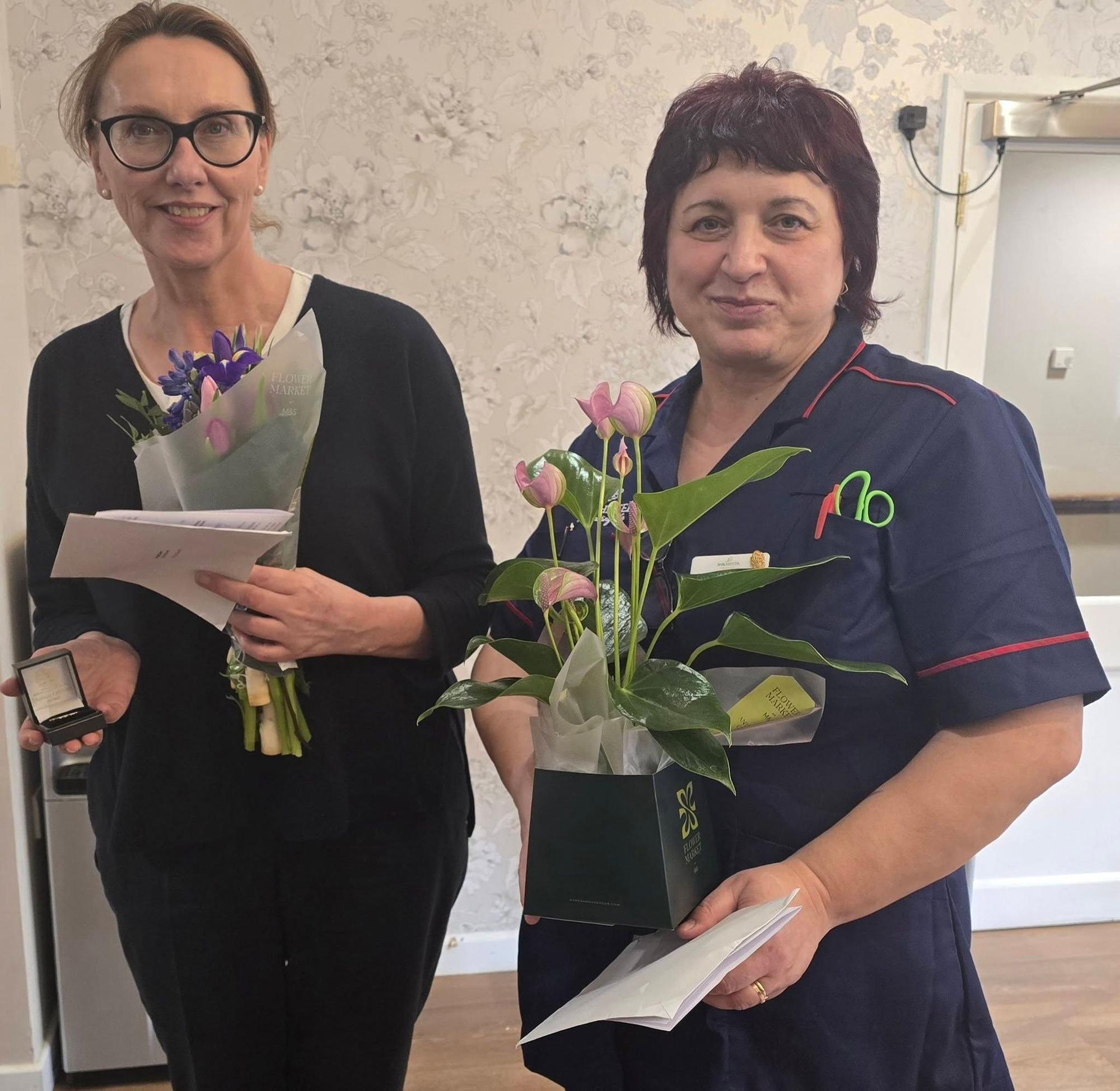 Southerndown Care Home celebrates long-serving team members