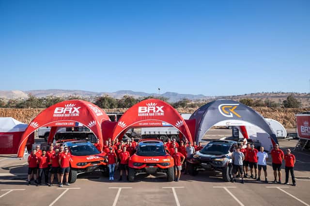 The Bahrain Raid Xtreme, Prodrive Hunter, Auto team enjoyed success at the Rallye du Maroc. Picture by Germain Hazard/DPPI
