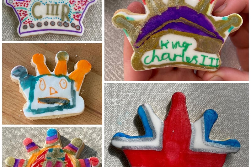 The children of Hook Norton created some wonderful Royal designs when they iced biscuits for the Coronation celebration