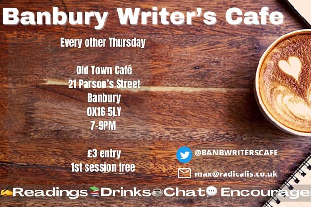 Banbury Writers Cafe to hold writing competition.