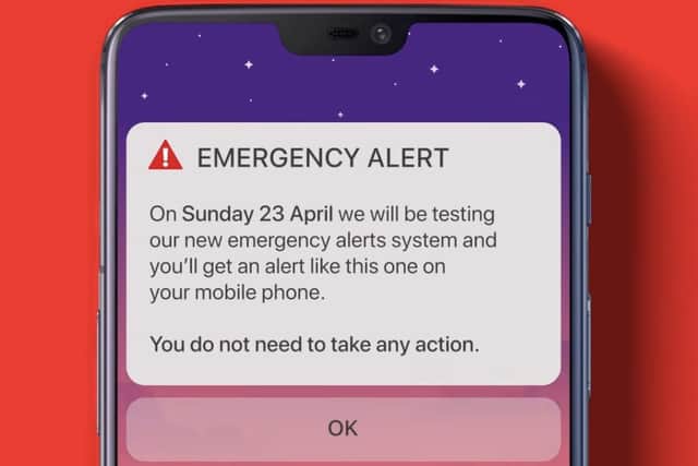 Mobile phone owners are warned the emergency alert test will happen at 3pm on April 23 even if the sound is muted