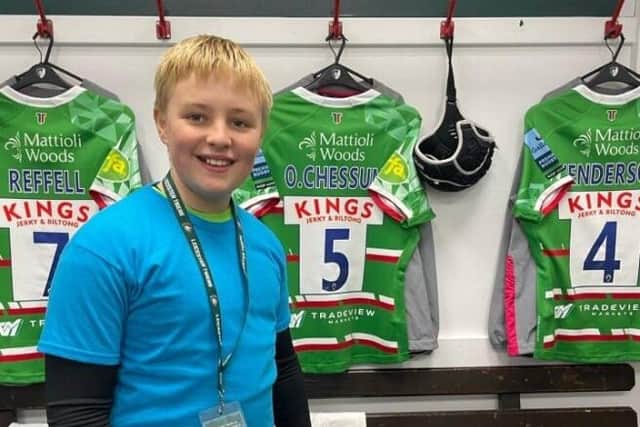 The young players were fortunate to receive a behind-the-scenes stadium tour of the Leicester Tigers.