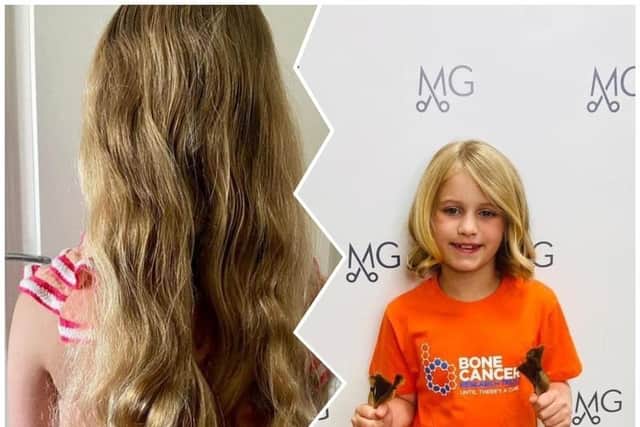 Cordelia Dodd had grown her hair for three years before having 14 inches cut off in a sponsored hair cut