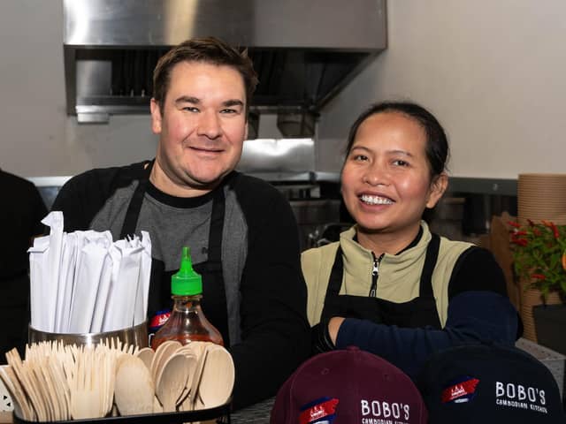 Liam and Bobo from Bobo's Cambodian Kitchen in Banbury's Lock29.
