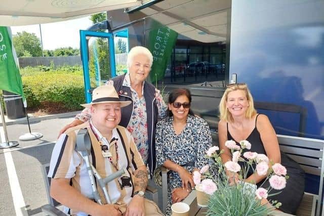 Pam St Clement visits Banbury to lend support to The Not Forgotten charity