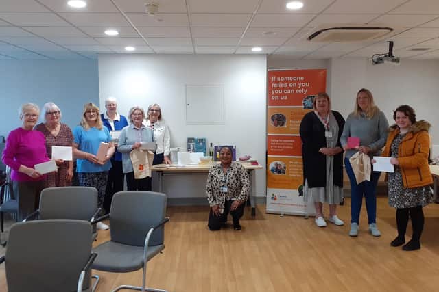 The group held a cream tea event for a regular carer group, which Moira supports with Sarah Hogben, a social prescriber at the Banbury Cross Health Centre.
