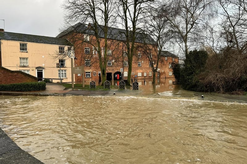 The Mill Art Centre in Banbury completely flooded.