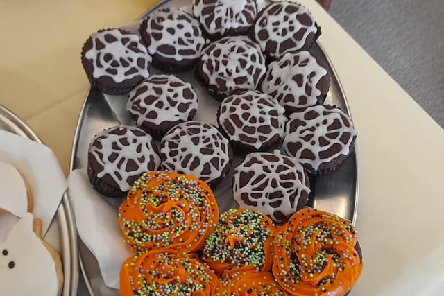 Staff at the homes prepared special Halloween cakes.