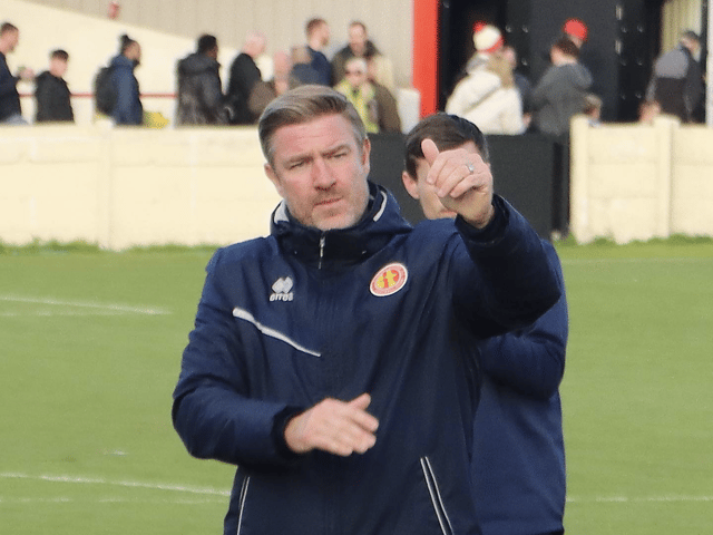 Kelvin Langmead wants to build from Banbury United's impressive 1-1 draw away at Bromsgrove Sporting.