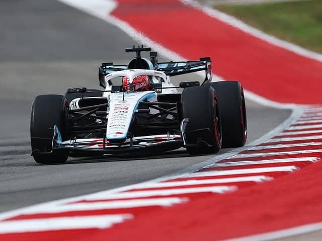 Esteban Ocon in action for Team Haas at the United States Grand Prix