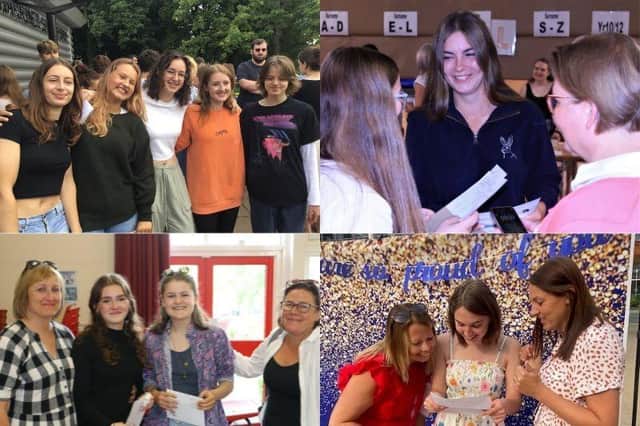 Photos of pupils across the Banbury area celebrating their GCSE results.