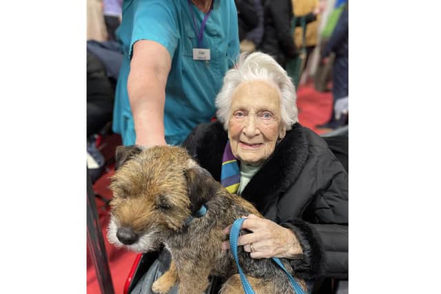 June had a wonderful time meeting the dogs and chatting to their owners.