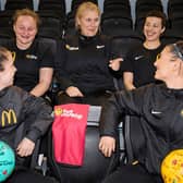 Emma Hayes meets McDonald's Fun Football coaches